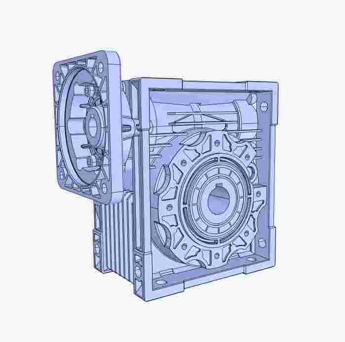 利明蝸輪3D圖紙